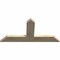 Ekena Millwork Portland Rough Sawn Timber Gable Bracket, Douglas Fir, 48"W x 24"H x 2"D x 6"F, 12/12 Pitch GBW048X24X0206POR00RDF - alternate 3